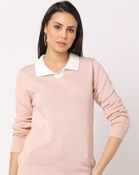 Buy Pink Sweaters Cardigans for Women by Teamspirit Online