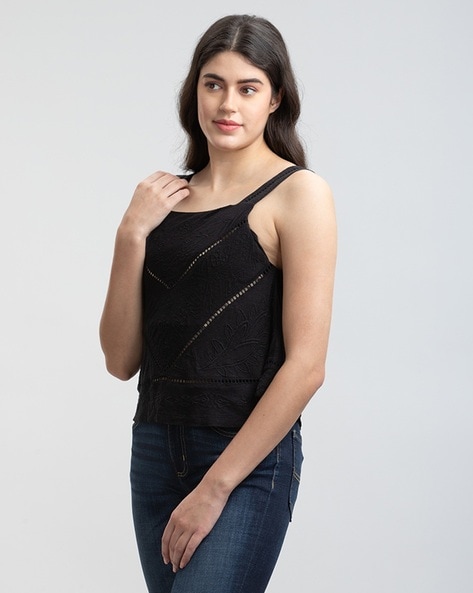 Buy Black Tops for Women by SUPERDRY Online