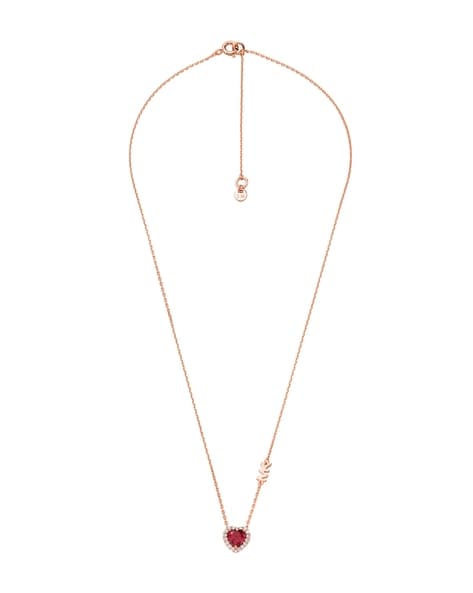 Michael Kors Rose Gold Logo Love Perfect Fit Choker Necklace Adjustable |  eBay