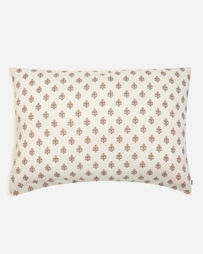 ritu kumar 66 GSM Printed Kashmiri Booti Cushion with Filler 27" x 19"-picture-32