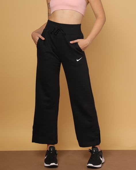 Nike Women's Sportswear Velour Wide-leg Pants (plus Size) In Black