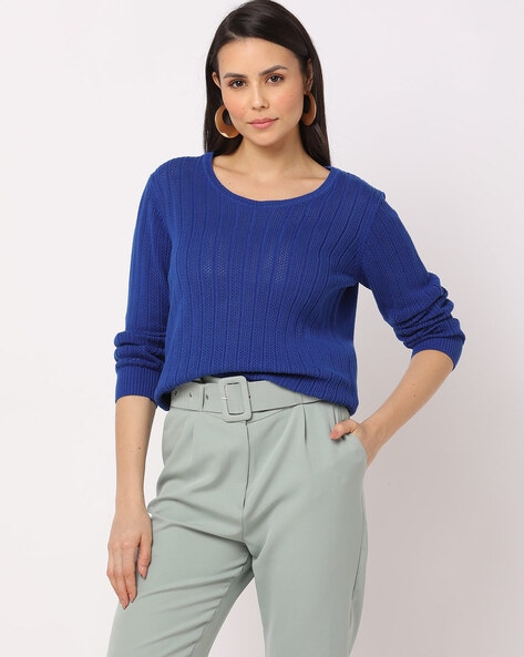 Buy Blue Sweaters & Cardigans for Women by Fig Online