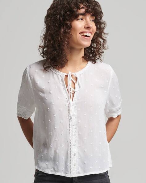 SUPERDRY Vintage Broderie Top
