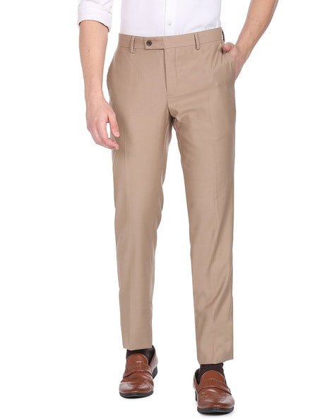 Men's brown Trousers | Brown pants men, Brown dress pants, Brown shoes men