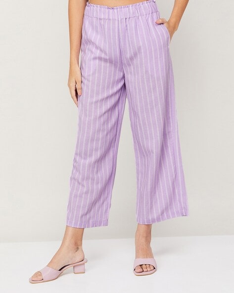 Buy Van Heusen Athleisure Women's 55303 Lounge Pants with Pockets (Medium)  Purple at Amazon.in