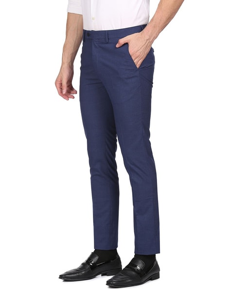 Shop WES Formals Khaki UltraSlim Fit Trousers Online  Westside