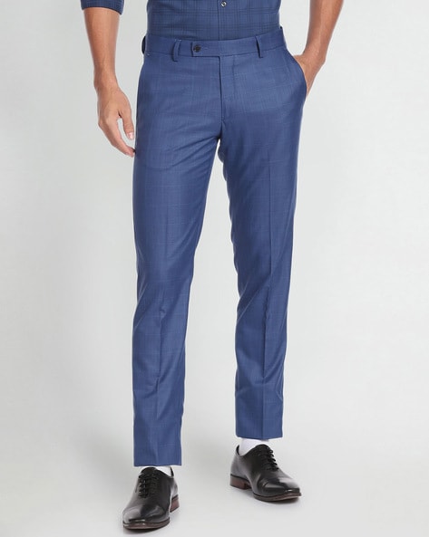Navy Blue Pants - Straight Leg Pants - Chic Trouser Pants - Lulus