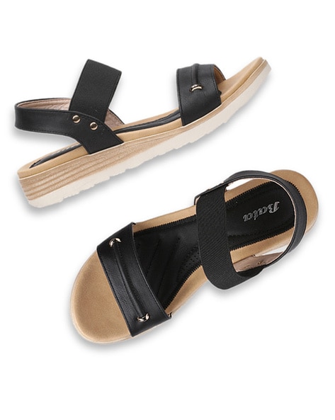 Bata black heels discount sandals