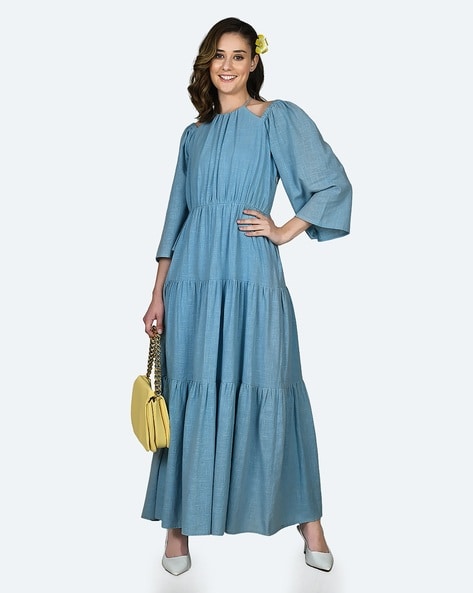 Clara Ruffle Tier Maxi Dress - Alpine Green - $148 - Free Shipping