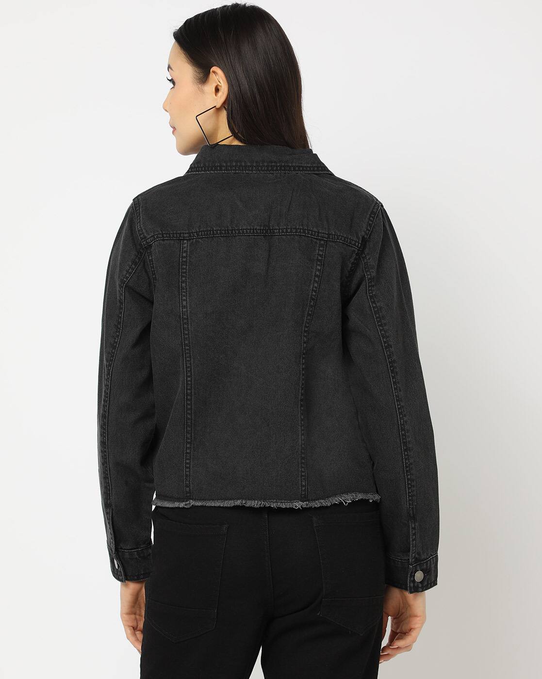 ジャケット・アウター A.RIO Buy RIO Lightly Washed Denim Jacket w Online | Ajio.com