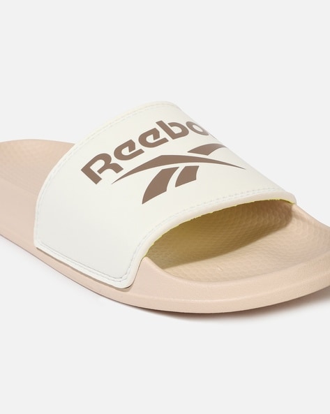 Reebok cheap slides white