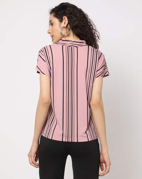 Buy Pink Black Tops for Women by Fig Online