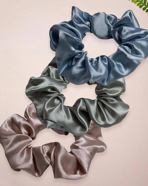 Fabula Pack of 3 Volumizer Elasticated Hair Scrunchies HRO52-53-56_AJR2