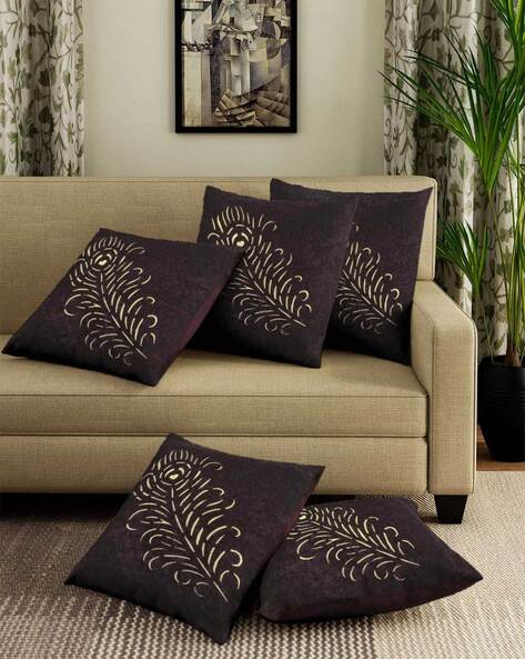 Buy Brown Cushions Pillows for Home Kitchen by Homely By Romee