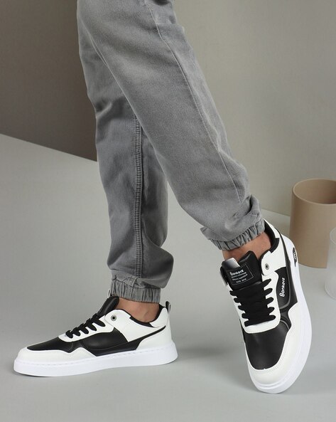 Buy online Black & White Lace Up Sneaker from Casual Shoes for Men by Win9  for ₹939 at 57% off | 2024 Limeroad.com
