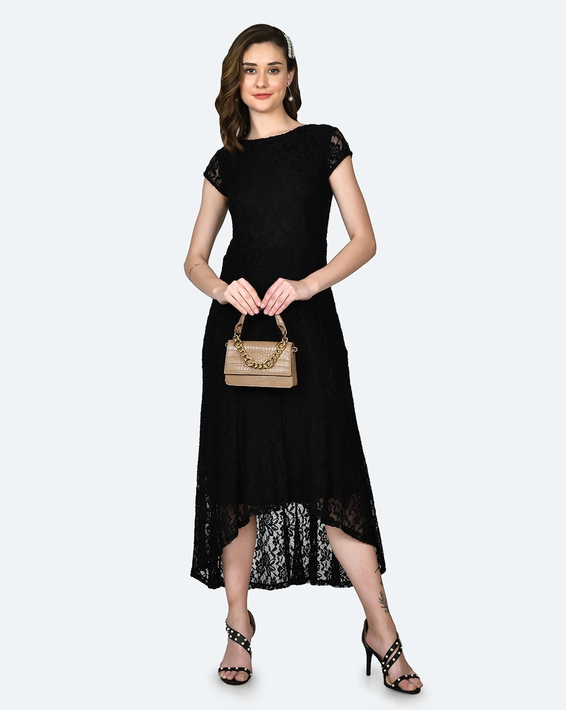 Zink london black maxi dress sale