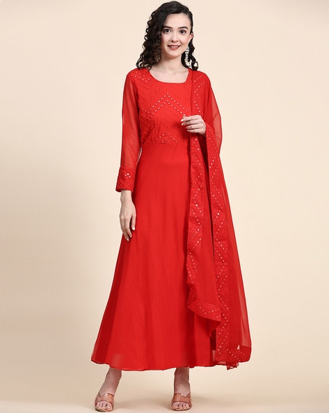 New Party Wear Look Gown & Dupatta Set at Rs.1099/Piece in surat offer by  kala boutique creation