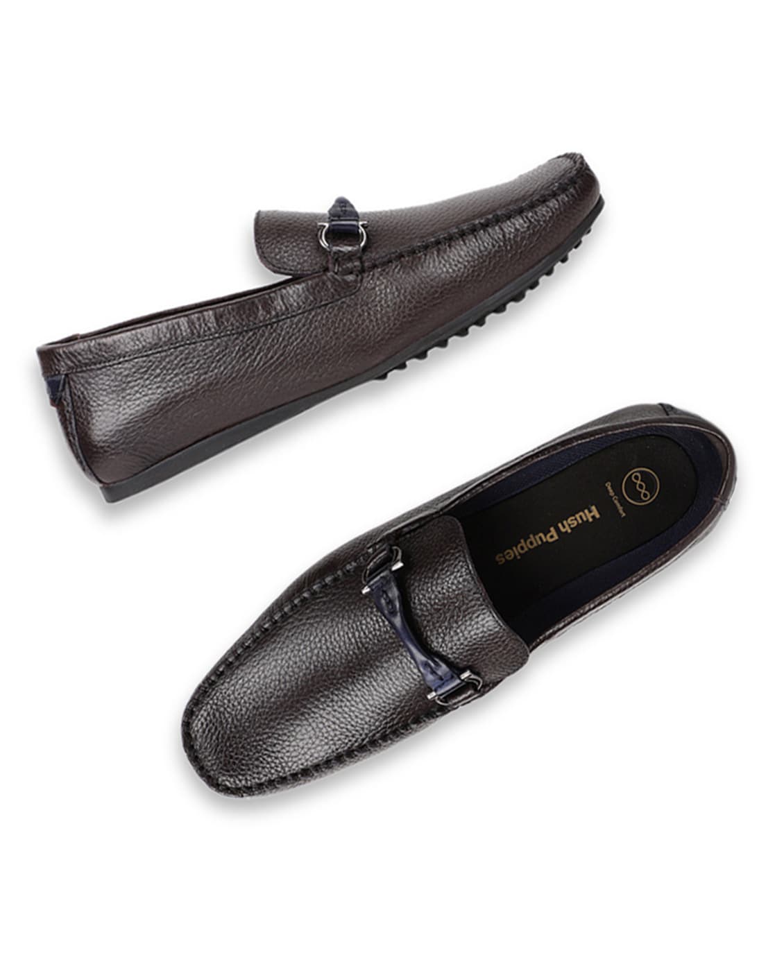 Hush puppies men's on sale leather loafers and mocassins