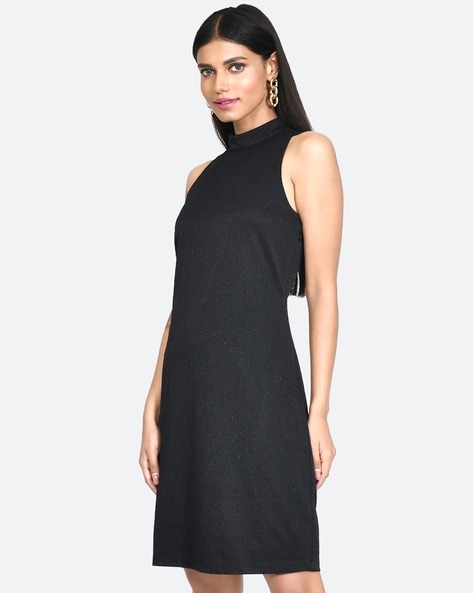 The Row // Black Neoprene Sheath Dress – VSP Consignment