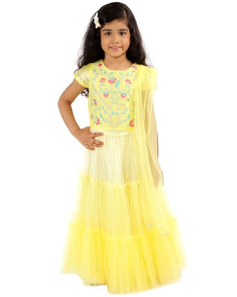 Buy Yellow Ethnic Wear Sets for Girls by HOPSCOTCH Online Ajio