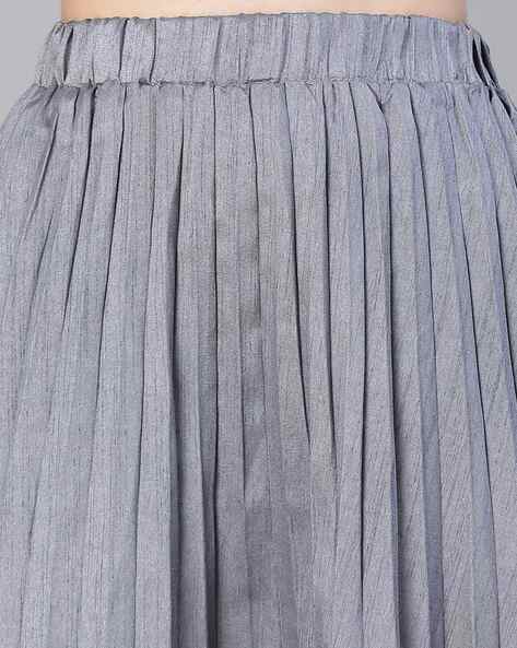 Buy Grey Skirts for Women by Oxolloxo Online
