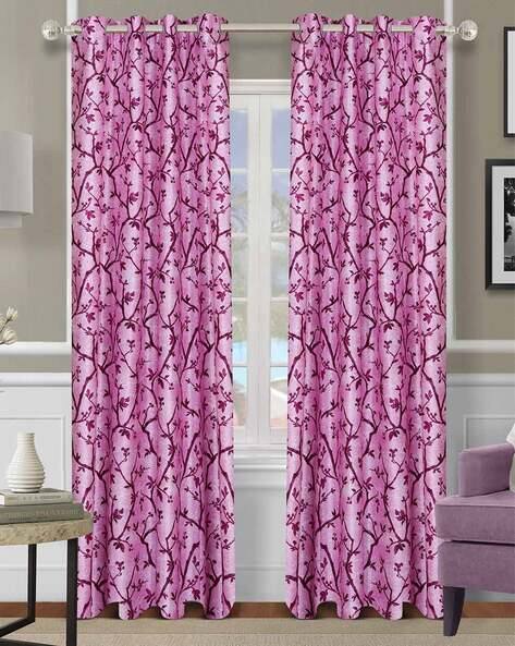 Homely By Romee Pack of 2 Floral Pattern Door Curtains