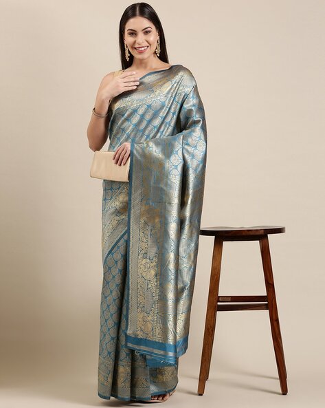 Buy The Chennai Silks Silk Saree With Blouse Piece (CCOPSS7735_Rose  Red_Free Size) at Amazon.in