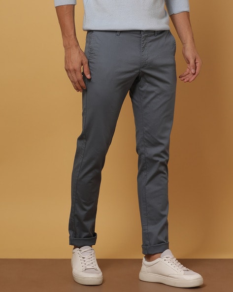 Buy Slim Fit FlatFront Trousers Online at Best Prices in India  JioMart