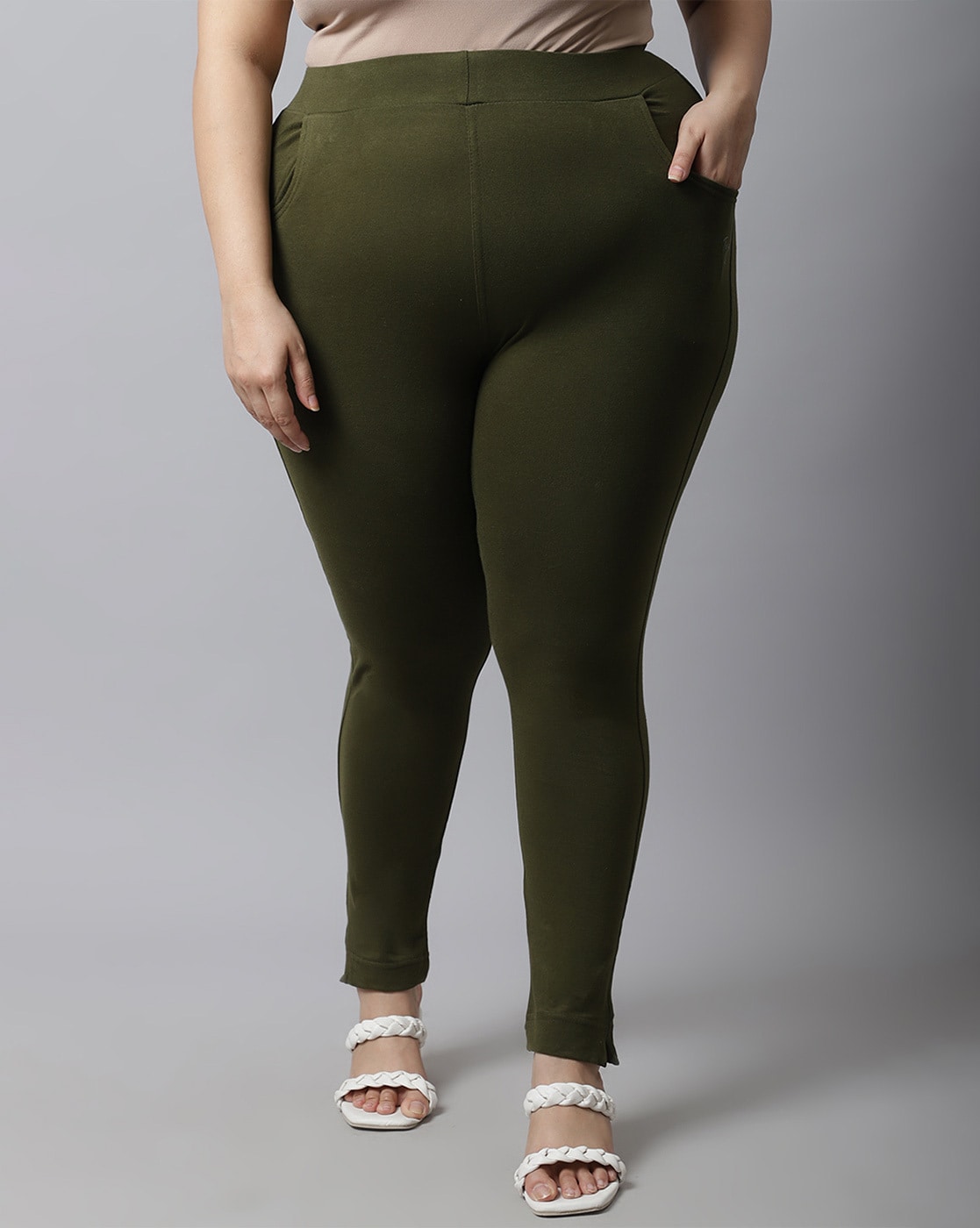 High-Waisted Plus-Size Cropped Leggings | Old Navy