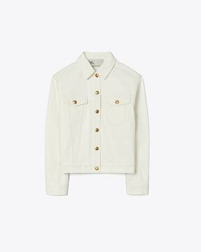 ジャケット・アウター THE TOE Olympia Denim Jacket White Olympia