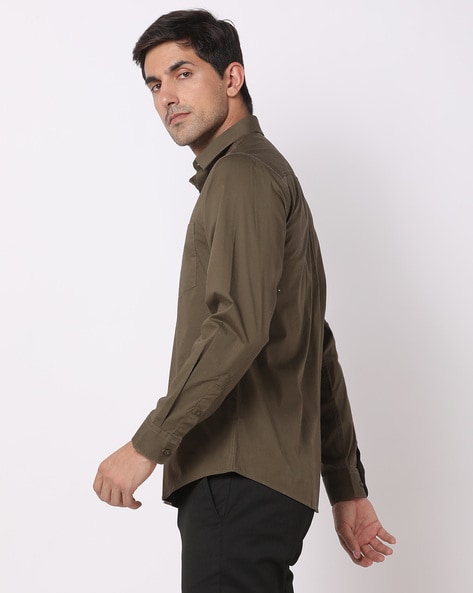 Buy Olive Green Shirts for Men by JOHN PLAYERS Online