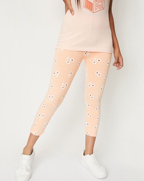 Polka Dot Tights, City Peach