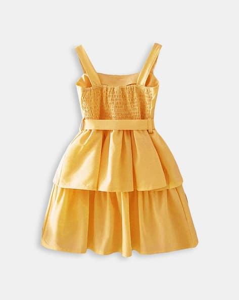 Kids Hopscotch Party Wear Frocks Buy Yellow Dresses Frocks For