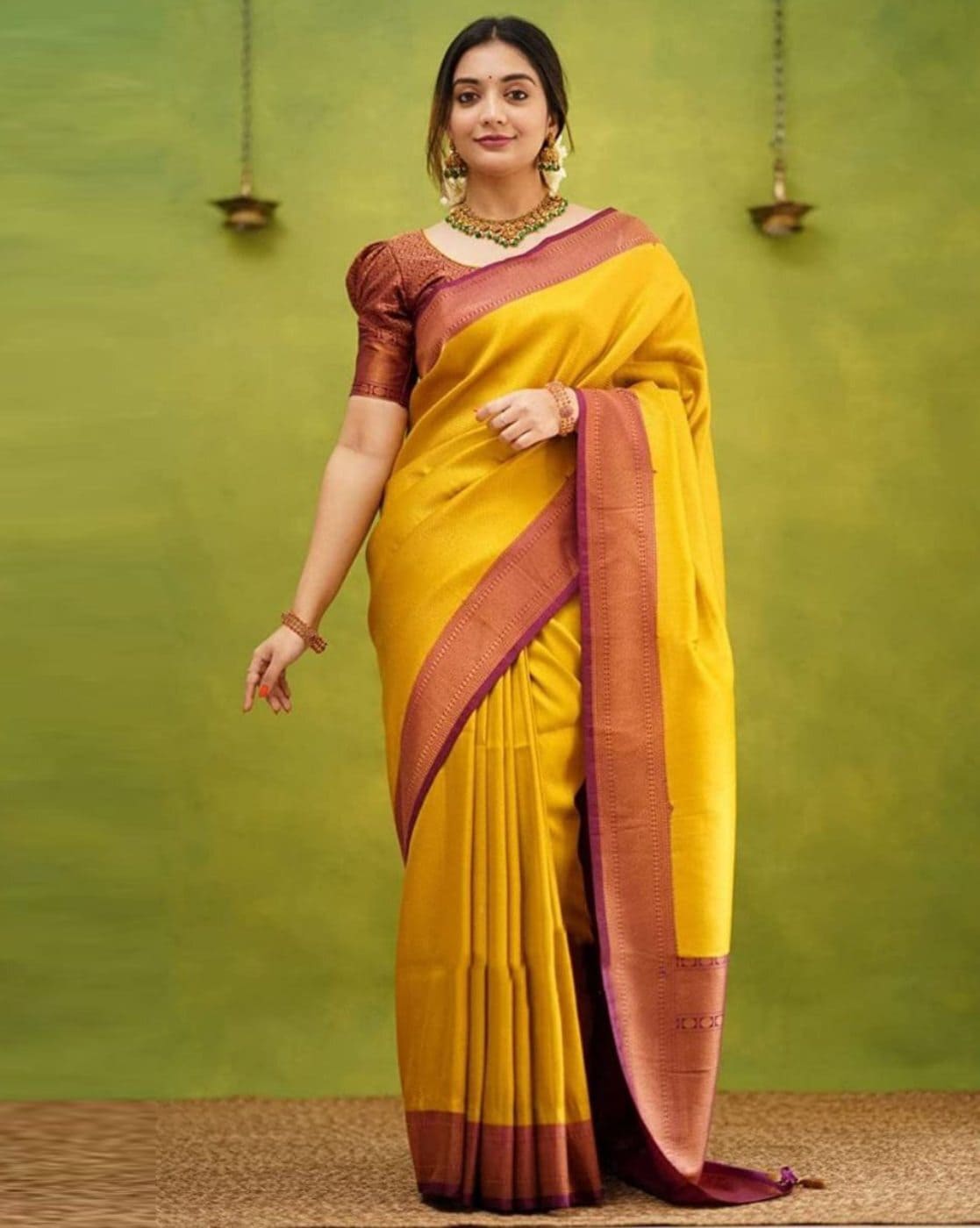 Buy Black Sarees for Women by Awriya Online | Ajio.com