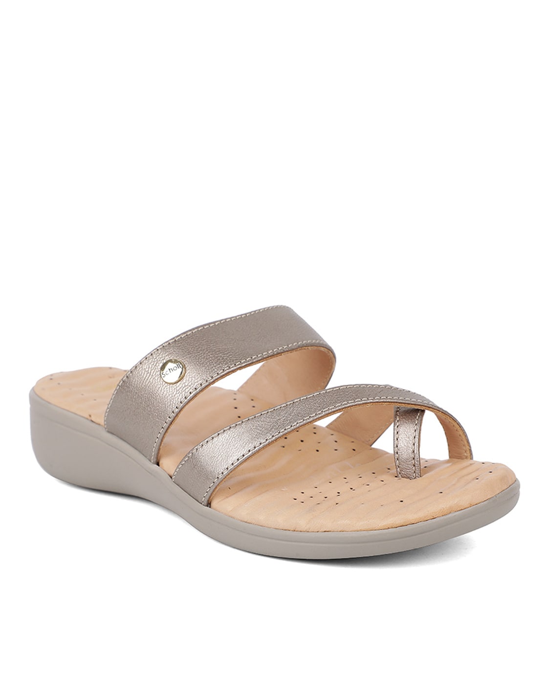 Buy Black Flat Sandals for Women by Scholl Online | Ajio.com