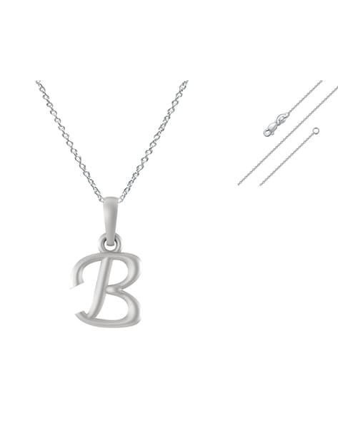 S925 Sterling Silver Plated Rhodium Initial Letter B Pendant Necklace With  Rose Gold Heart - Expore China Wholesale Sterling Silver Necklaces and  Letter B Pendant Necklace, Initial Necklace Silver, Letter Initial Necklace  |