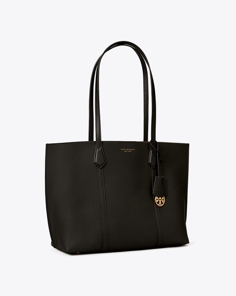 Tory Burch black leather tote