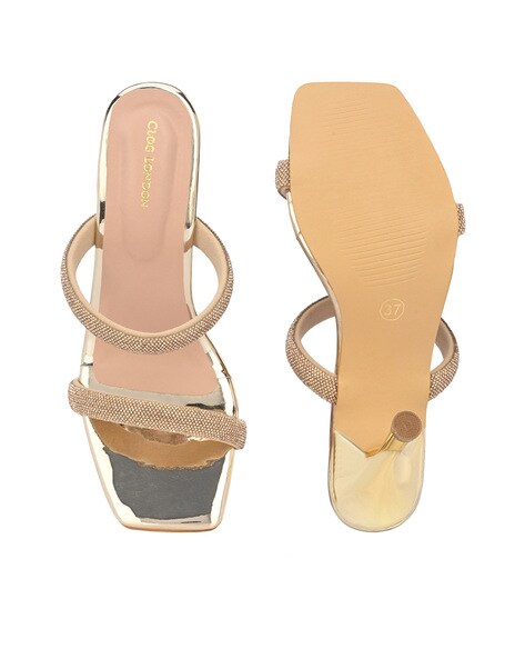 Gold hot sale clog sandals