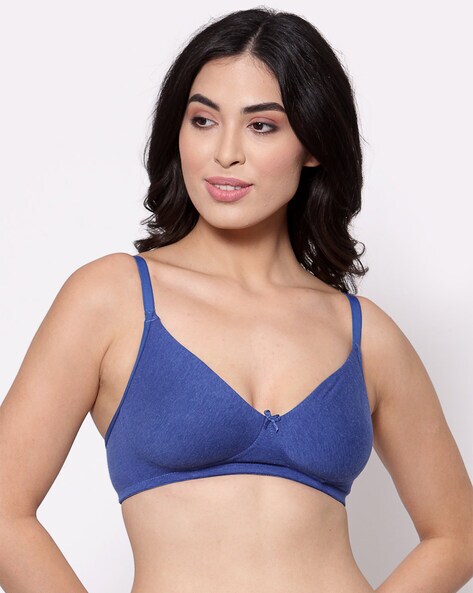 Lightly Padded Bra with Detachable Transparent Straps Bra