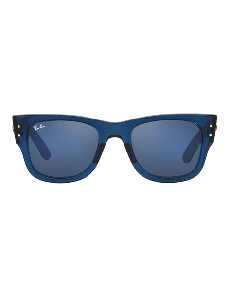 Ray-Ban New Wayfarer Matte Black Polar Blue Gradient Grey - RB2132 601S/78  - Sunglasses - IceOptic
