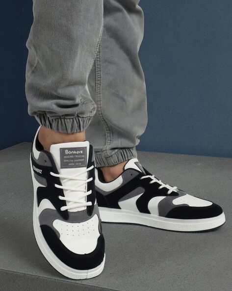 Buy Yoho Men's White & Black Ankle High Sneakers for Men at Best Price @  Tata CLiQ