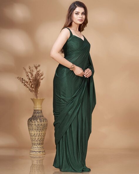 Buy Green Sarees for Women by TIKHI IMLI Online
