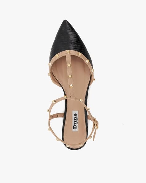 Buy Black Beige Flat Shoes for Women by Dune London Online