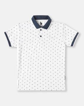 li'l tomatoes Micro Print Polo T-Shirt-picture-46