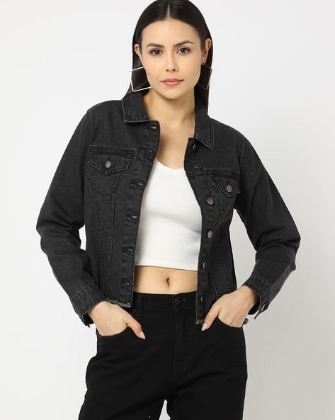 Rock This Town Denim Jacket - Black – Initial Outfitters-sgquangbinhtourist.com.vn