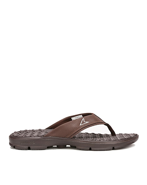 Buy Brown Flip Flop Slippers for Men by Power Online Ajio