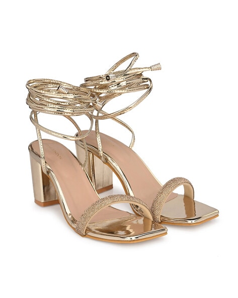 Gold hotsell chunky sandals