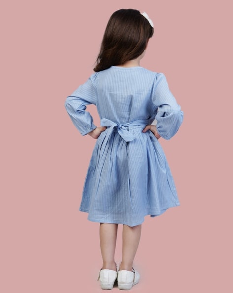 Baby Dress | Blue Swiss Dot Dress | Faye - faye