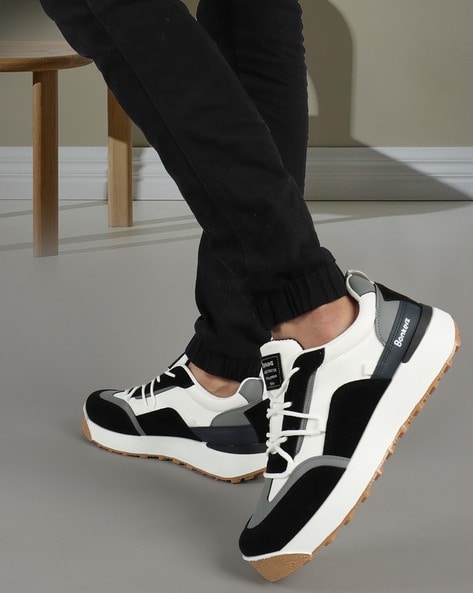 Buy Black White Sneakers for Men by BONKERZ Online Ajio