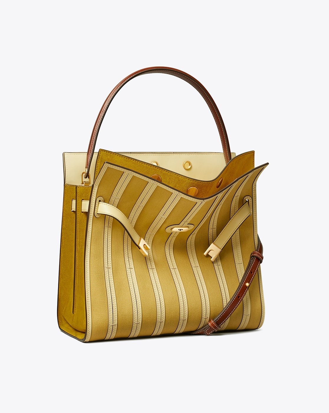 バッグ TORY BURCH Buy Tory Burch Lee Radziwill Canvas Panel Double Bag | Cornbread